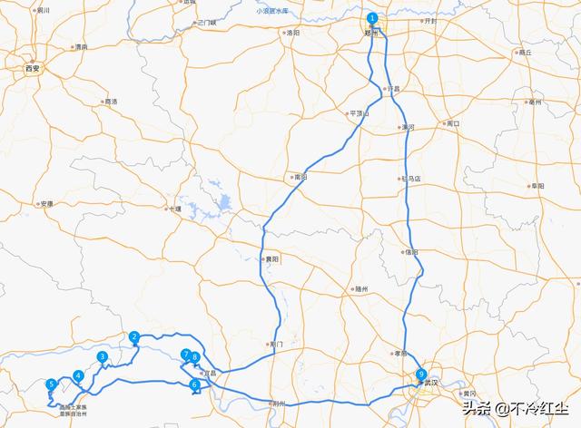 国庆假期从郑州自驾到湖北，怎么规划不重复路线有什么旅游攻略？