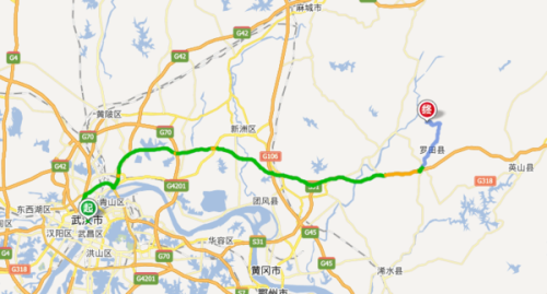 武汉到罗田薄刀峰避暑旅游，请问得多久路程啊？