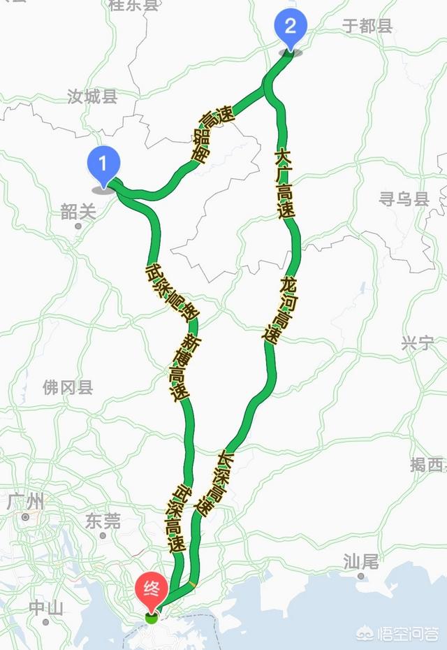 五一，打算深圳出发自驾游，不想太远的，去哪里比较好？